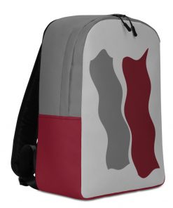 Infinity Plus Slim Backpack Red Effect on Gray